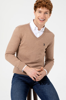 Пуловер мужской U.S. POLO Assn. g081sz0tk0enrique-sk22 бежевый S