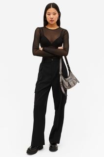 Брюки женские Monki 1106574001 черные 48 EU (доставка из-за рубежа)