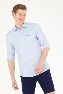 Рубашка мужская U.S. POLO Assn. G081SZ004-000-1571529-CEDROP023Y голубая M