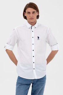 Рубашка мужская U.S. POLO Assn. G081SZ004-000-1579327-HARINO белая 2XL