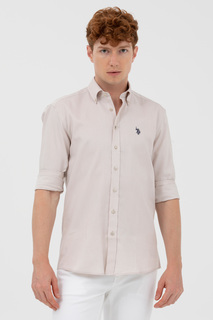 Рубашка мужская U.S. POLO Assn. G081SZ004-000-1571400-CEDRO023Y бежевая 2XL