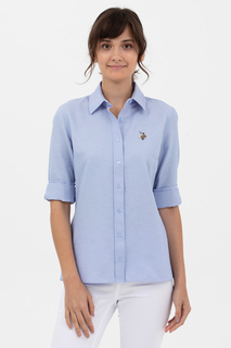Рубашка женская U.S. POLO Assn. WOXCOLOR023Y голубая 46