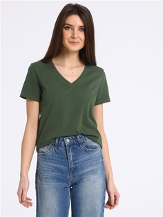 Футболка женская Апрель 1ЖДФК4123804 хаки 88/164