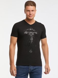 Футболка мужская oodji 5B612002M-2 черная XL