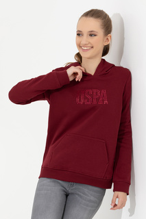 Худи женское U.S. POLO Assn. G082SZ0820GIZMO-SK022 бордовое M