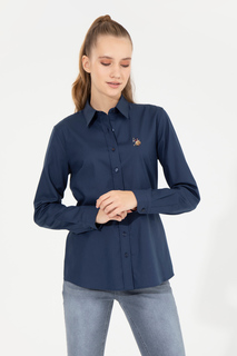 Рубашка женская U.S. POLO Assn. G082SZ0040CRISCOLOR022K синяя 40