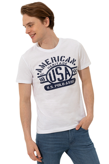 Футболка мужская U.S. POLO Assn. g081gl0110wate белая 2XL