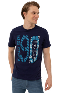 Футболка мужская U.S. POLO Assn. g081gl0110omari синяя S