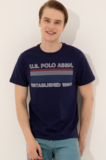 Футболка мужская U.S. POLO Assn. g081sz0110alep синяя XS