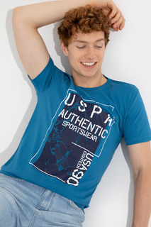 Футболка мужская U.S. POLO Assn. G081GL0110MAGATA синяя M