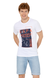 Футболка мужская U.S. POLO Assn. g081gl0110magata белая L
