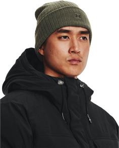 шапка мужская Under Armour MenS Truckstop Beanie 2.0 зеленая Onesize