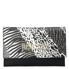 Сумка женская Just Cavalli 74RB4B28 черно-белая