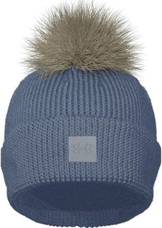 шапка женская Under Armour UA Halftime Ribbed Pom фиолетовая Onesize
