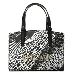 Сумка женская Just Cavalli 74RB4B25 черно-белая