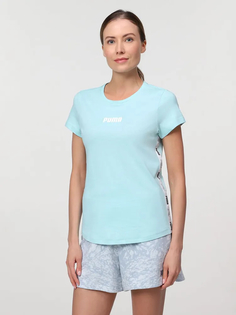 Футболка женская PUMA Tape Tee W голубая M