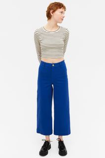 Брюки женские Monki 1127886006 голубые 34 (доставка из-за рубежа)