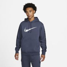 Худи мужское Nike DX2028 синее XL