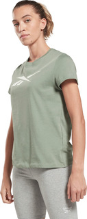 Футболка женская Reebok HT6185 зеленая XS