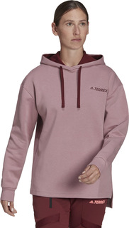 Худи женское Adidas W TX Logo Hoody фиолетовое M