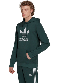 Худи мужское Adidas Adicolor Classics Trefoil Hoodie зеленое M