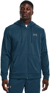 Толстовка мужская Under Armour UA Armour Fleece FZ Hoodie голубая XL