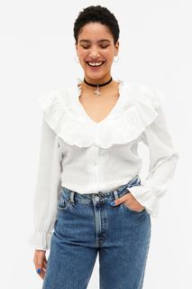 Блуза женская Monki 1135742001 белая 2XL (доставка из-за рубежа)