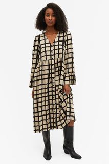 Платье женское Monki 1134819001 бежевое XS (доставка из-за рубежа)