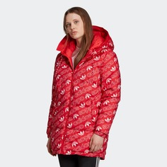 Пуховик женский Adidas ED6869 красный 34