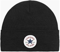 Шапка унисекс Converse CHUCK PATCH BEANIE BLACK, черный, One Size