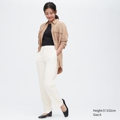 Брюки женские UNIQLO 458504COL01 белые XL (доставка из-за рубежа)