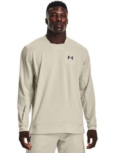 Лонгслив мужской Under Armour Ua Terry Crew бежевый SM