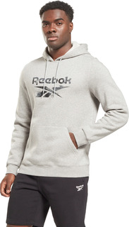 Худи мужское Reebok Identity Modern Camo Fleece Hoodie серое XL