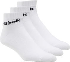 Комплект носков унисекс Reebok Act Core Ankle Sock 3P белых L