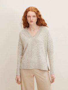 Пуловер женский TOM TAILOR 1033309 серый M