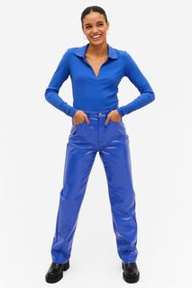 Брюки женские Monki 1028639003 синие 40 EU (доставка из-за рубежа)