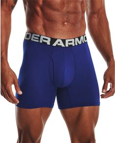 Трусы мужские Under Armour Ua Charged Cotton 6In 3 Pack синие XS