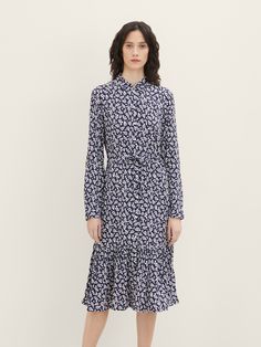 Платье женское TOM TAILOR 1036846 черное 36