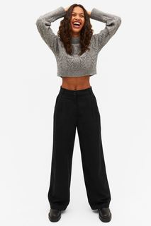 Брюки женские Monki 1009470001 черные 38 EU (доставка из-за рубежа)