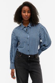 Рубашка женская Monki 1039537013 синяя XS (доставка из-за рубежа)