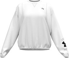 Свитшот женский Under Armour Woven Graphic Crew белый 46-48