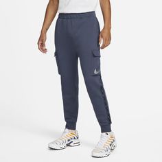 Спортивные брюки мужские Nike DX2030 синие XL