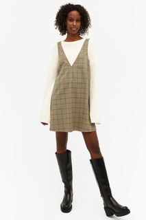 Сарафан женский Monki 1085804004 бежевый 2XL (доставка из-за рубежа)