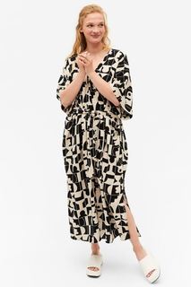 Платье женское Monki 1098575003 бежевое 2XS (доставка из-за рубежа)