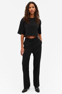 Брюки женские Monki 1085219002 черные 48 EU (доставка из-за рубежа)