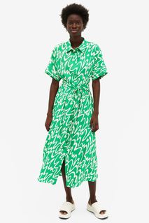 Платье женское Monki 1079055003 зеленое 2XS (доставка из-за рубежа)