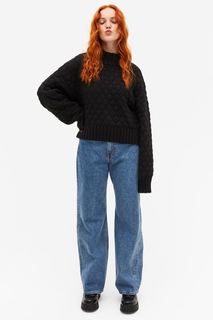 Свитер женский Monki 1098922003 черный 2XS (доставка из-за рубежа)