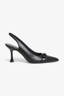 Туфли женские Monki 1160652 черные 38 EU (доставка из-за рубежа)
