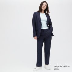 Брюки женские UNIQLO 458504COL69 синие M (доставка из-за рубежа)