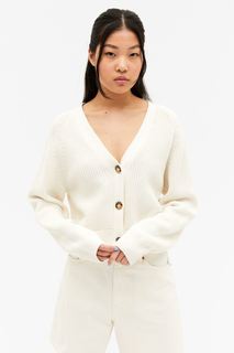 Кардиган женский Monki 1006483002 белый S (доставка из-за рубежа)